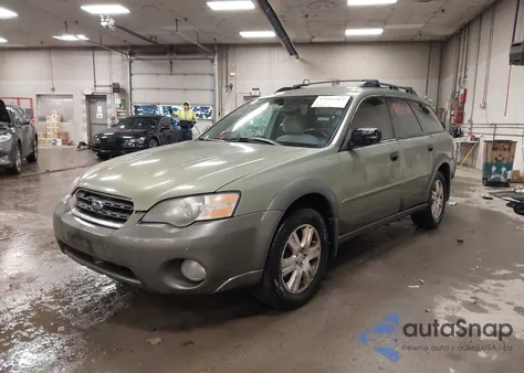 2005 Subaru Outback 2.5I z USA, uszkodzony, nr VIN 4S4BP61C557347138
